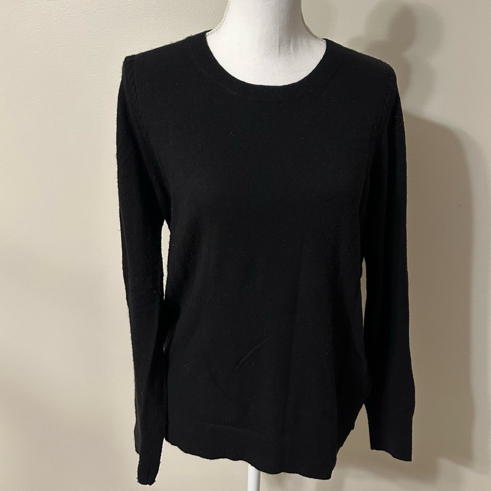 Classic Black Sweater with back detail
